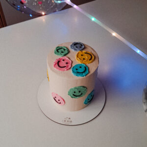 smiley cake playful celebration cake