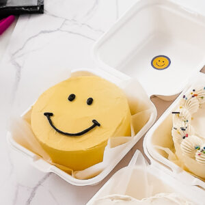 smiley bento cake cute mini cake