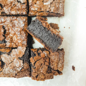 Classic homemade brownie rich fudgy chocolate brownie