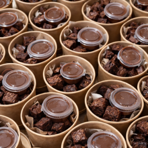 dessert snack cups brownie bites chocolate