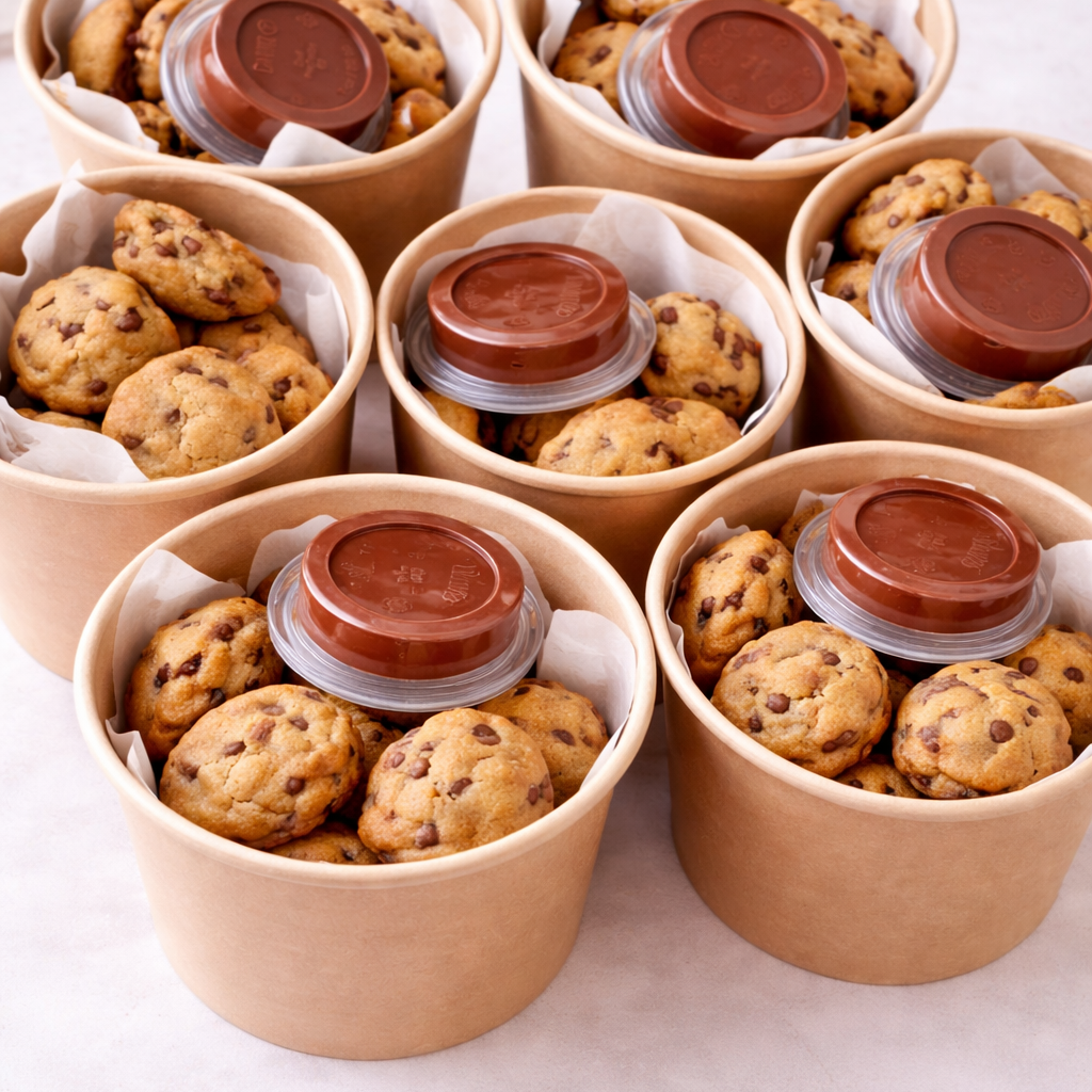dessert snack cups brownie bites chocolate
